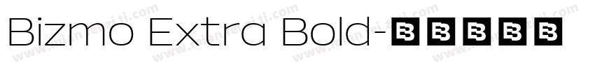 Bizmo Extra Bold字体转换